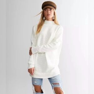 We The Free Casey Mock Neck Long Sleeve Tunic Top